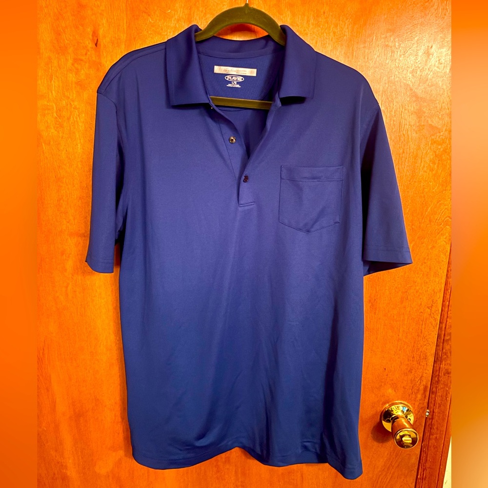 Men’s blue Greg Norman polo style golf shirt size L